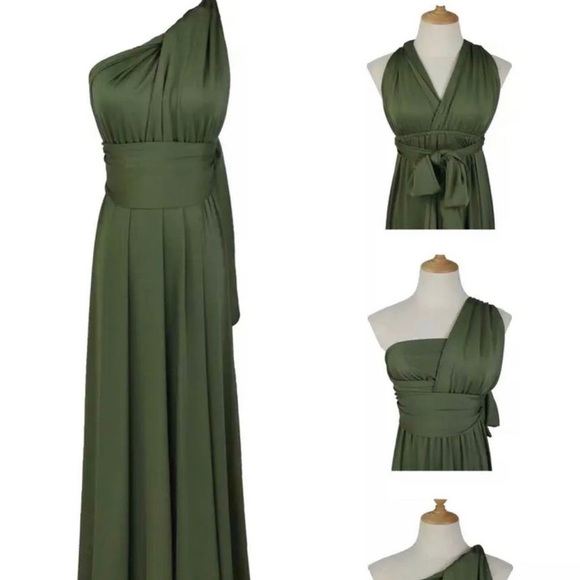 Isla Posh Convertible Infinity Maxi Dress in Beige - Picture 9 of 9